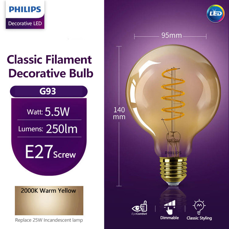 フィリップス LED装飾電球 ST64 T32 G93 E2 - Philips Bulb Led Classic のレビューと価格