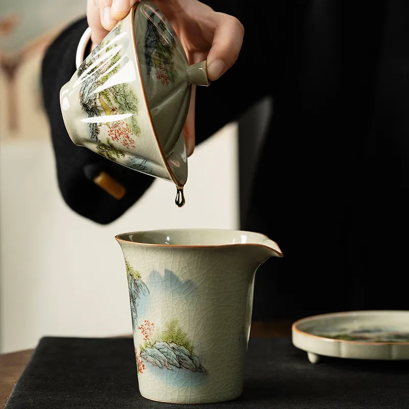 景徳鎮陶磁器茶杯 竹笠付き、伝統的な手作り茶器、シングルボウ - Celadon Ceramic Cup のレビューと価格