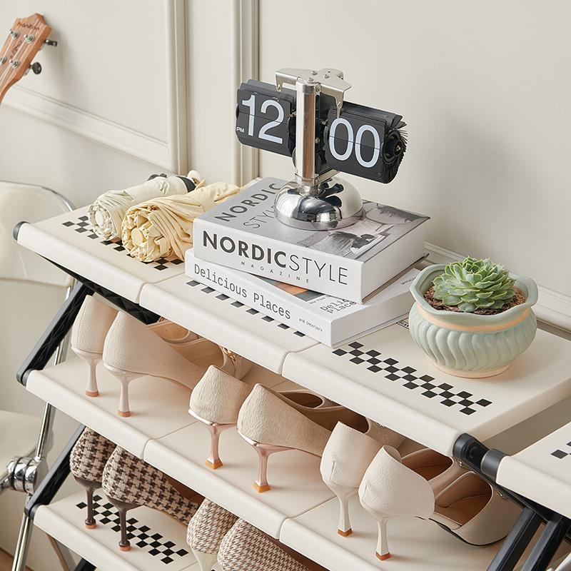 日本MUJIE折りたたみ式靴棚 耐久性のある多層靴収納オーガ - Muji Home Storage のレビューと価格