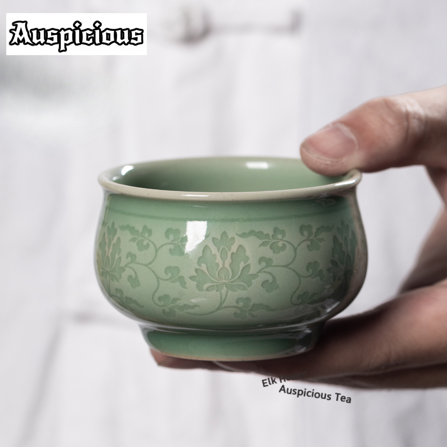 108 ミリリットル手作りツイニングロータスセラドンティーカ - Celadon Ceramic Cup のレビューと価格
