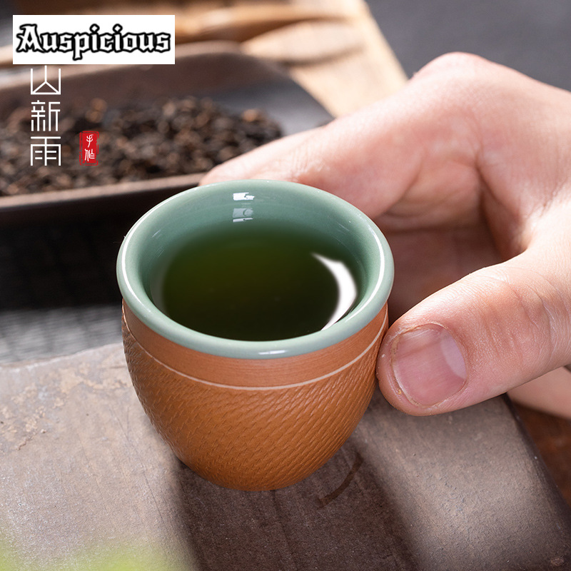 Longquan-手作りのセラミックチークアップ,ナイフ,ジ - Celadon Ceramic Cup のレビューと価格