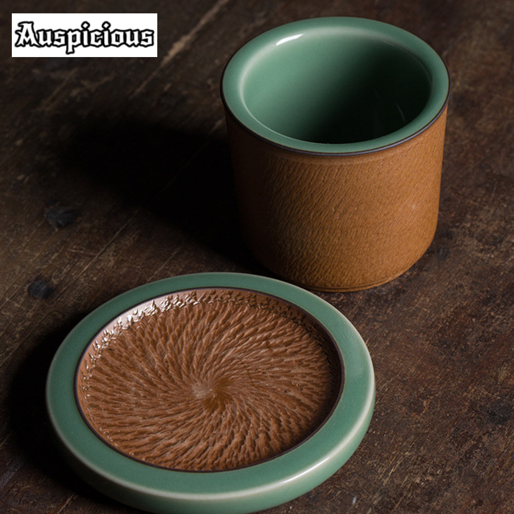 Longquan-ソーサーキット付きセラドンティーボウル,ハ - Celadon Ceramic Cup のレビューと価格