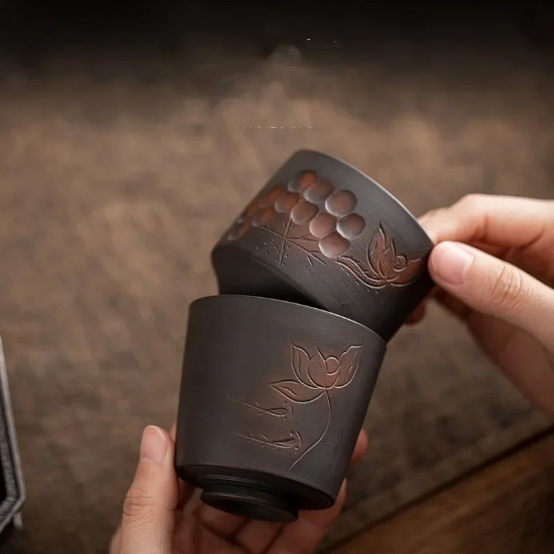 雲南省建水紫陶茶杯 手作りの素焼き陶器 カンフーティーカップ - Celadon Ceramic Cup のレビューと価格